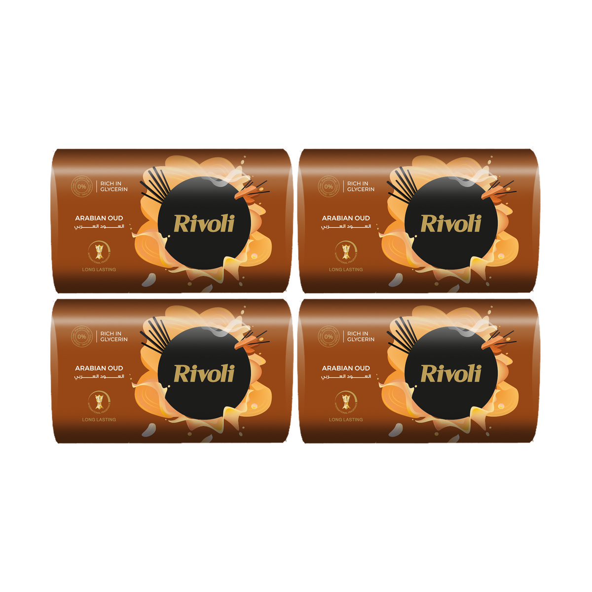 Rivoli Bar Soap 110 gm: 4 soaps per bundle