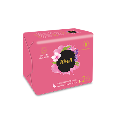 Rivoli Bar Soap 165 gm: 2 soaps per bundle